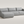 Modern Gray Chaise Sectional