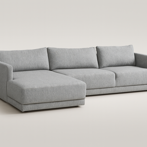 Modern Gray Chaise Sectional