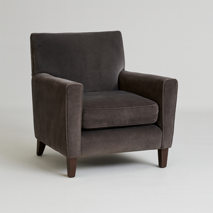 Gray Velvet Accent Chair