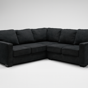 L-Shaped Black  Sectional