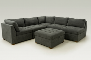 Thomasville Tisdale 6-Piece Fabric Sectional (Dark Gray)